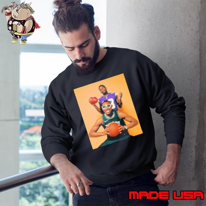 Justin Jefferson And Anthony Edwards Minnesota Sports Poster Sweatshirt