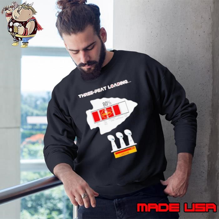 Kansas City Chiefs three peat loading 80% no. 1 seed wild card bye divisional round afc championship super bowl lix Sweatshirt