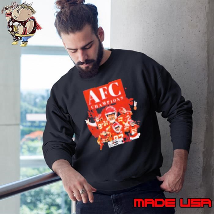 Kansas City Chiefs vs Eagles Patrick Mahomes AFC Champions Super Bowl LIX 2025 Graphic Sweatshirt