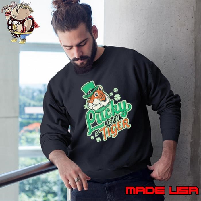 Lucky to Be a Tiger Saint Patrick’s Day Tiger Town Graphics Sweatshirt
