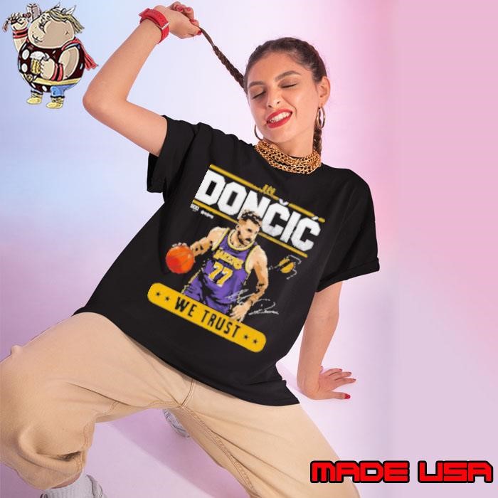 Luka Doncic Los Angeles Lakers Trust Signature 2025 T Ladies tee