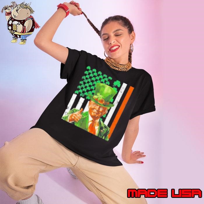 Make St Patricks Day Great Again Funny Trump Ladies tee