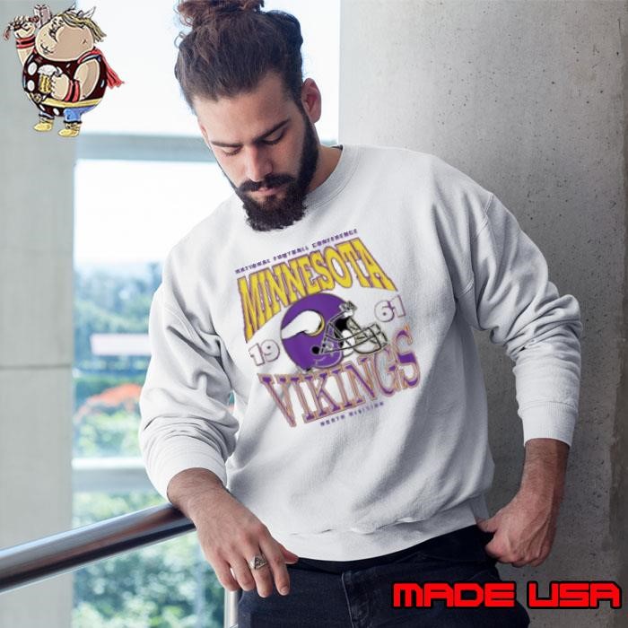 Nice Minnesota Vikings Classic Team Helmet Sweatshirt