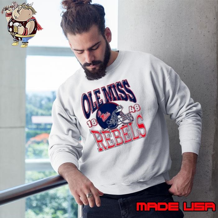 Nice Ole Miss Rebels Classic Team Helmet Sweatshirt