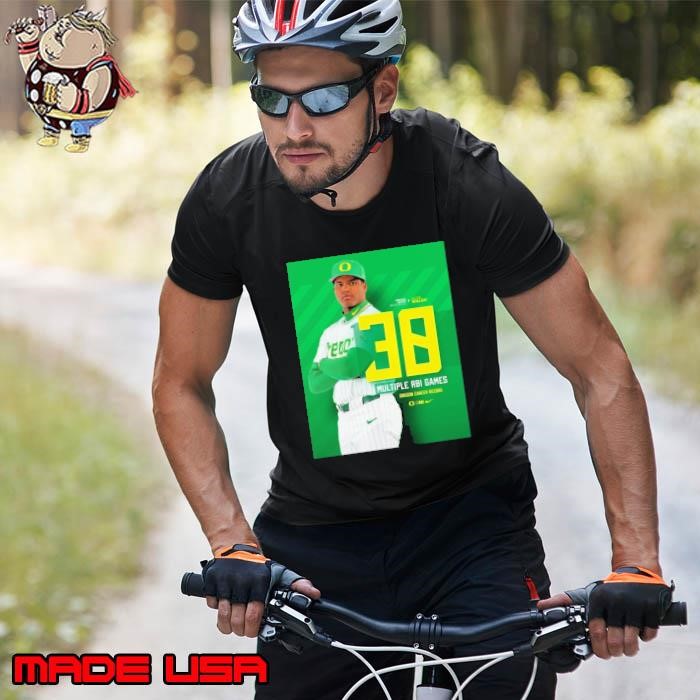 Poster Jacob Walsh Oregon Ducks Baseball 38 career multi-RBI games Oregon Career Record B1G Unisex