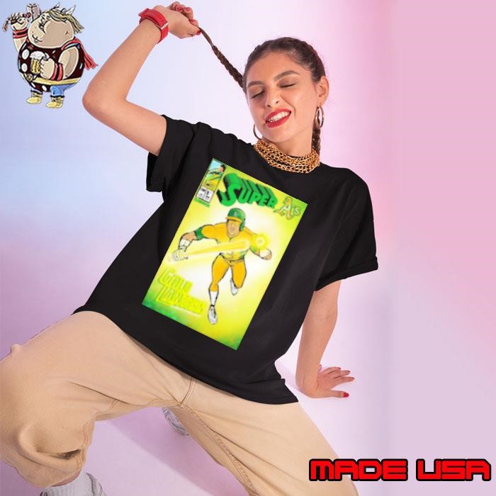 Poster Super A's Oakland Baseball Gold Lantern Light Fielder Fans Fest 2025 Guest Stephen Piscotty Art Ladies tee