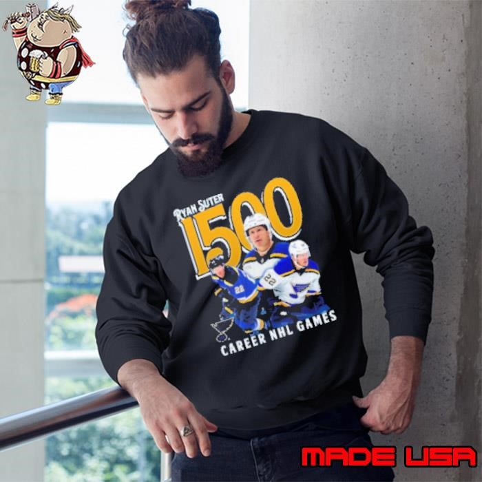 Ryan Suter St. Louis Blues 1500 Career NHL Games Sweatshirt