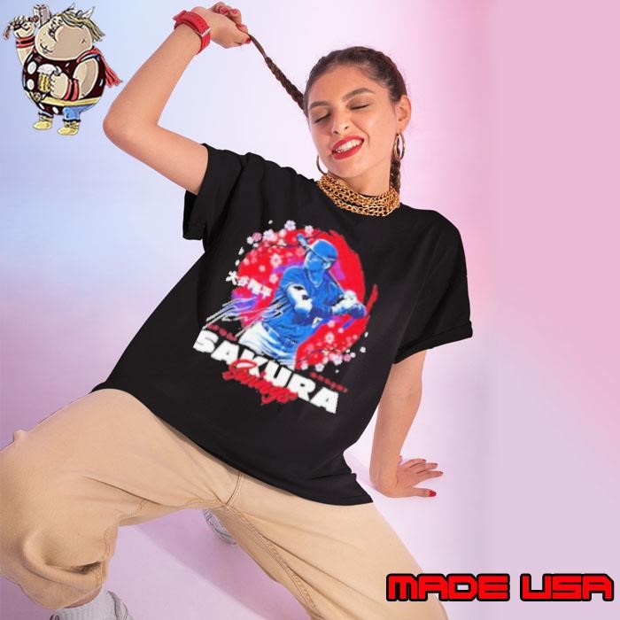 Shohei Ohtani Los Angeles Dodgers Cherry Blossoms signature Ladies tee