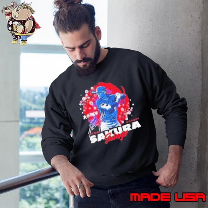 Shohei Ohtani Los Angeles Dodgers Cherry Blossoms signature Sweatshirt