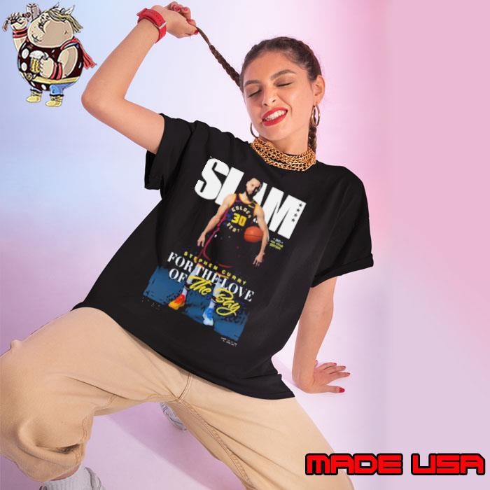 Slam asw newsprint stephen curry for the love of the bay Ladies tee
