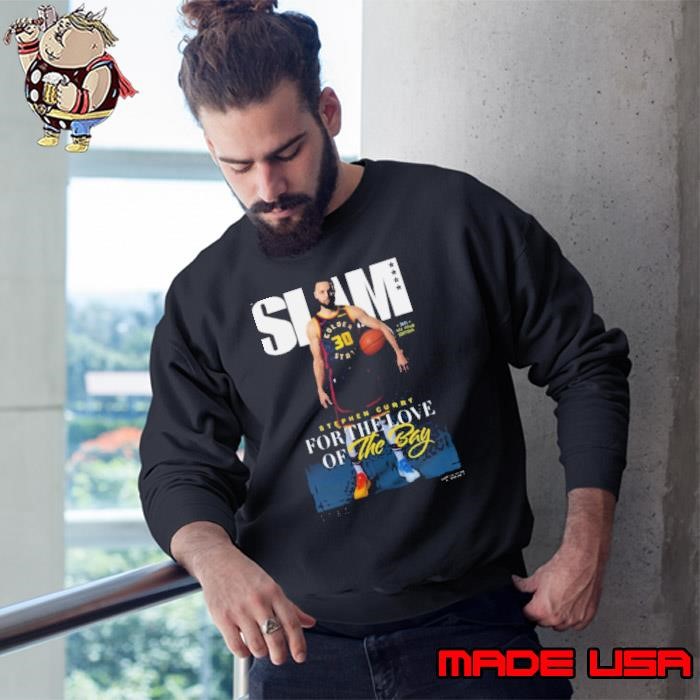 Slam asw newsprint stephen curry for the love of the bay Sweatshirt