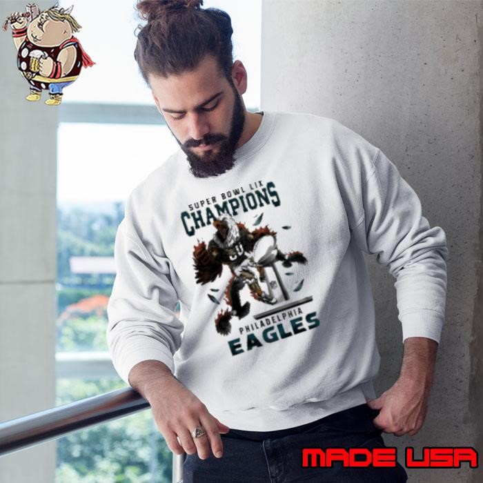 Super Bowl LIX 2025 Champions Philadelphia Eagles NFL Mascot Cup Sweatshirt