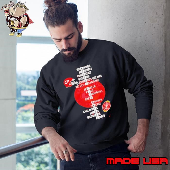 Super Bowl LIX 2025 Kansas City Chiefs players name Sweatshirt