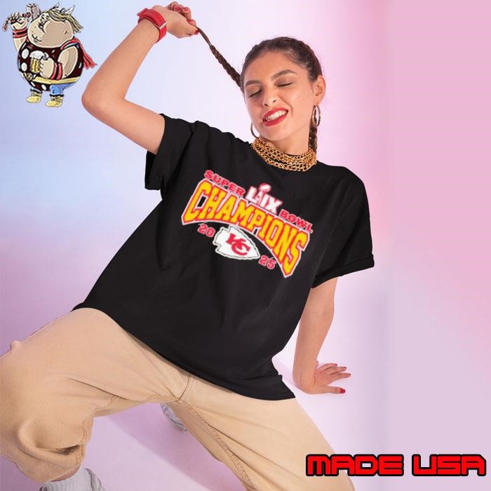 Super Bowl LIX Champions Kansas City Chiefs 2025 Ladies tee