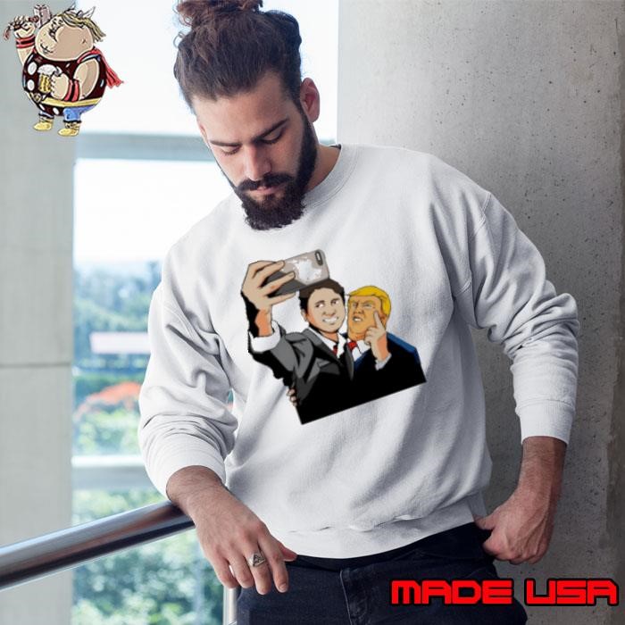 Trump And Trudeau Selfie Meme Sweatshirt