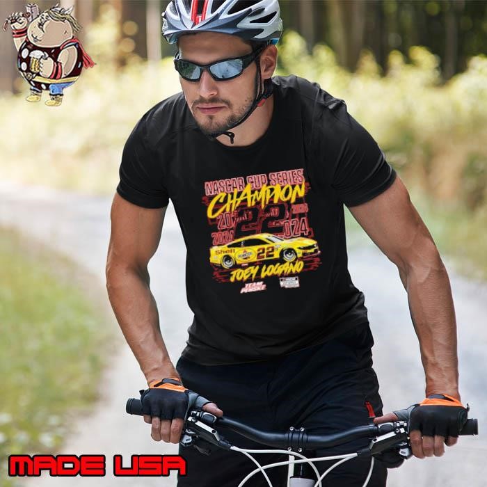 Youth Team Penske Red Joey Logano 2024 NASCAR Cup Series Champion Signature T Unisex