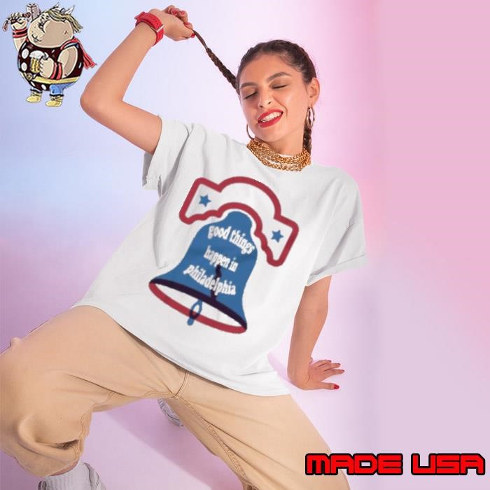 vGood Things Happen In Philadelphia Phillies Ladies tee