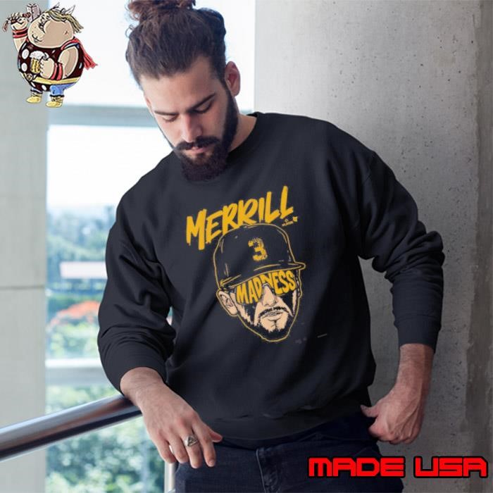 2025 Jackson Merrill Merrill Madness Swag Head San Diego Padres MLB Baseball Graphic Sweatshirt