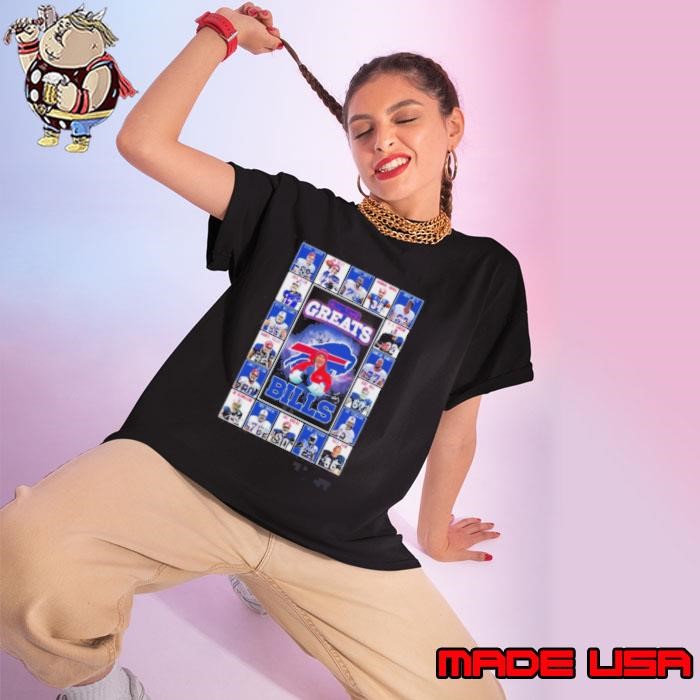 All-Time Greats Buffalo Bills 2025 Signatures Ladies tee