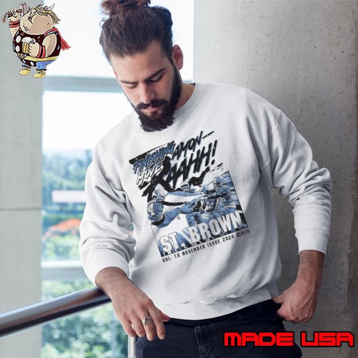Amon-Ra St. Brown Detroit Kameha German-American professional football wide receiver Sweatshirt