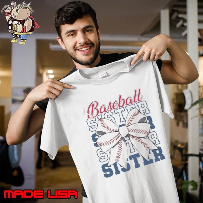 Baseball Sister Coquette Bow Biggest Fan Sport Lovers Girl Unisex
