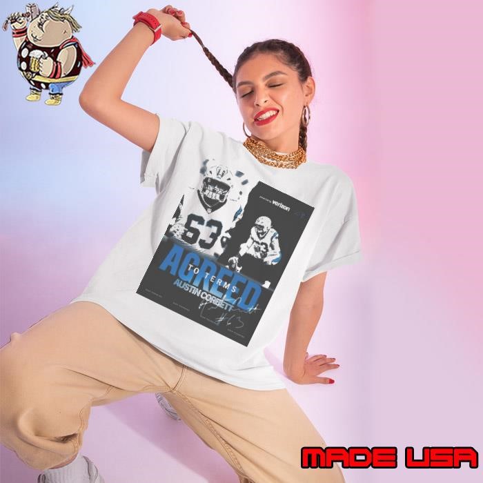 Carolina Panthers Football Agree To Terms With Austin Corbett Keep Pounding Signature Ladies tee