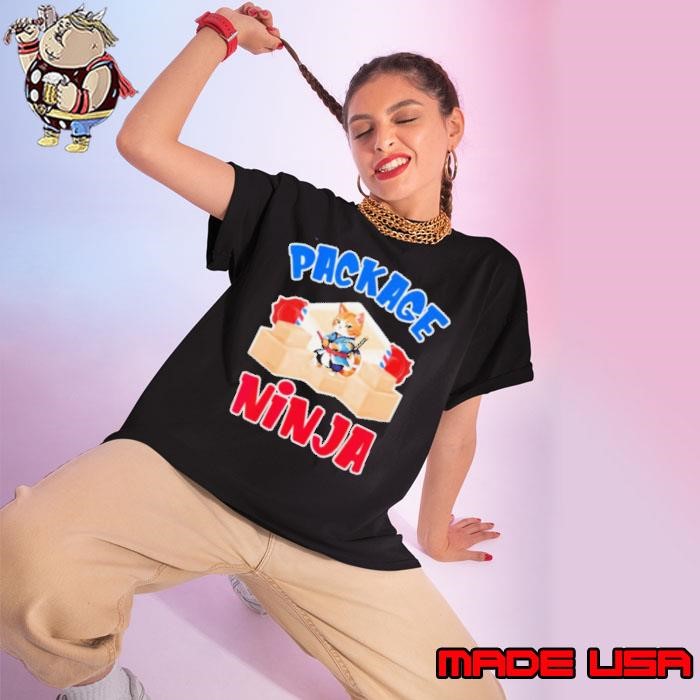 Cat package ninja Ladies tee