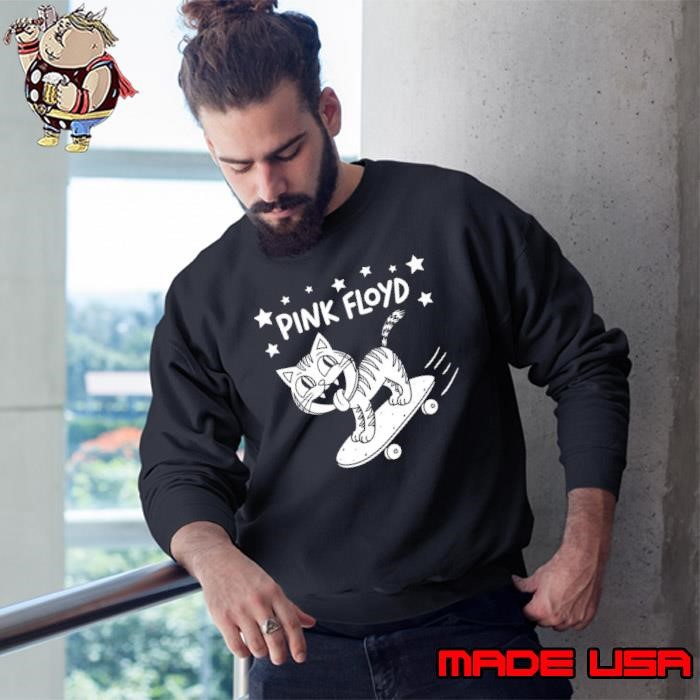 Cat skateboard Pink Floyd Cat Stars Sweatshirt