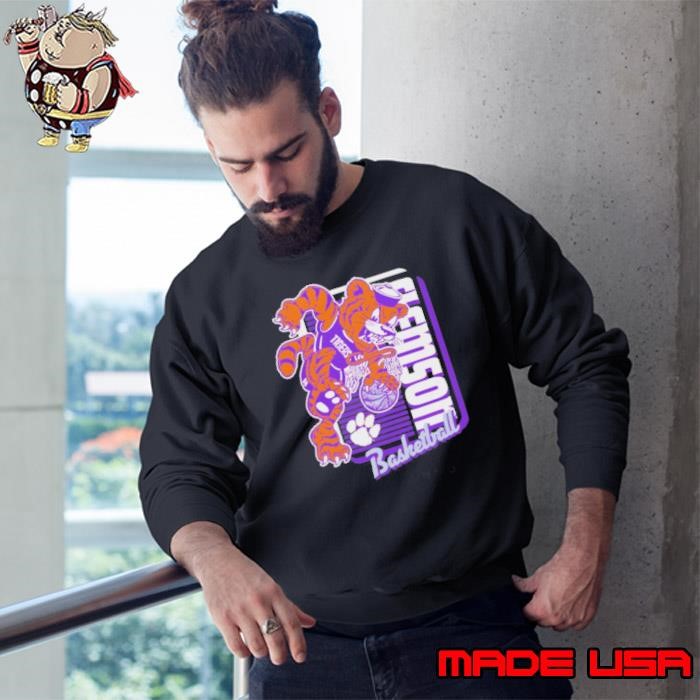 Clemson Tigers Basketball Mascot Dunk Sweatshirt