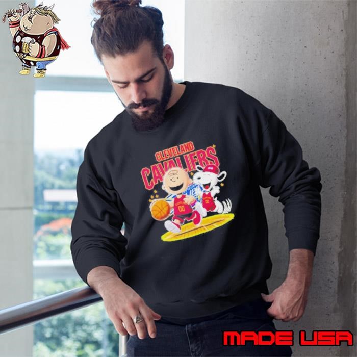 Cleveland Cavaliers Charlie Brown Snoopy Happy Sweatshirt
