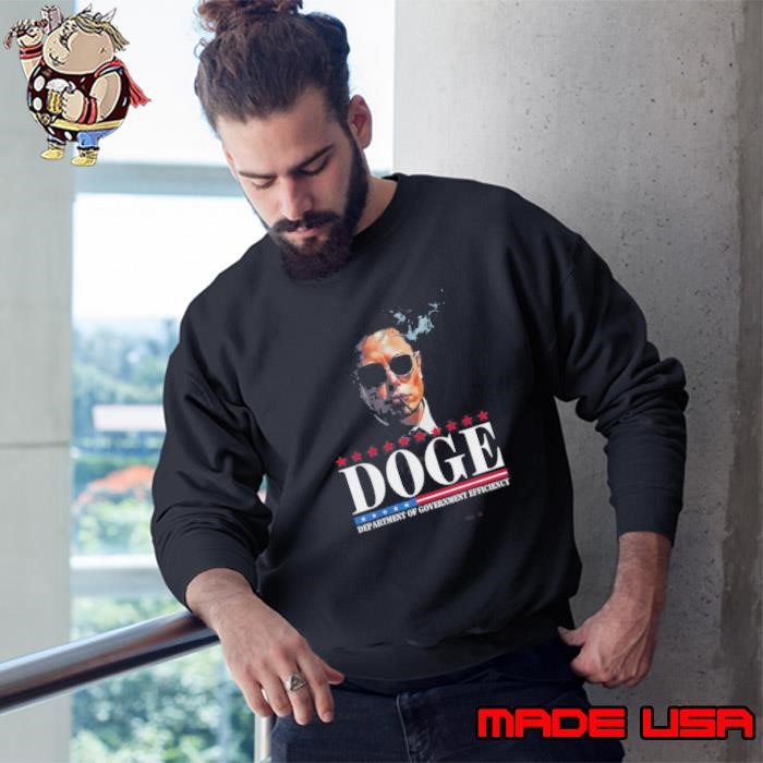 Elon Musk D.O.G.E DOGE Department Of Government Efficiency Cigarettes Sweatshirt