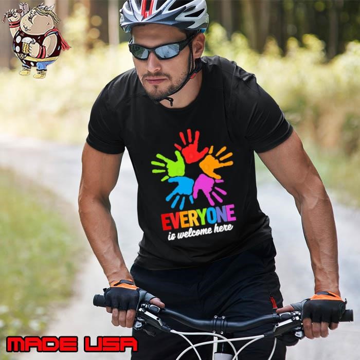Everyone Is Welcome Here Lesbian Hand Color Unisex