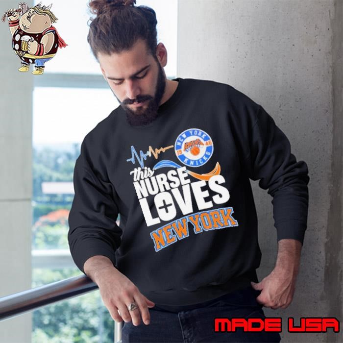 Heartbeat this nurse loves New York Knicks Sweatshirt