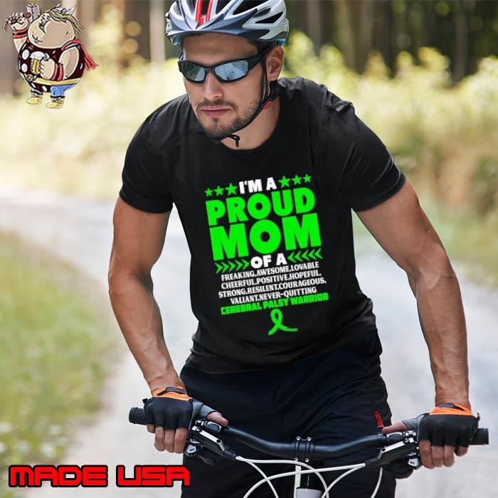 I'm A Proud Mom of A Cerebral Palsy Warrior Proud Mom Cerebral Palsy Awareness Unisex