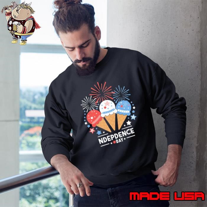 Independence Day 4th Of July Ice Cream Fireworks Sweatshirt
