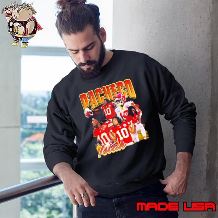Isiah Pacheco American professional football running back Vintage Collage Sweatshirt