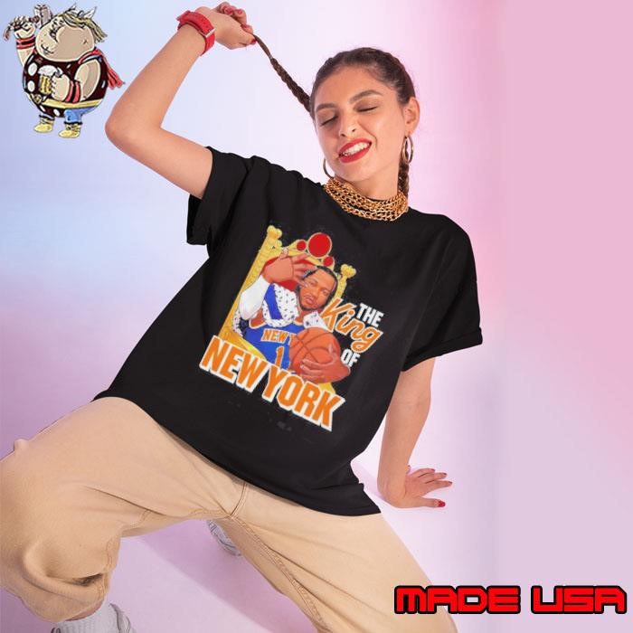 Jalen Brunson New York Knicks The King Of New York Ladies tee