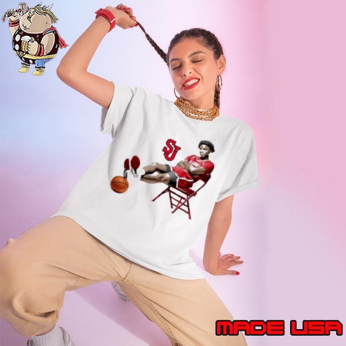 Kadary Richmond St. John’s Red Storm sit on chair Ladies tee