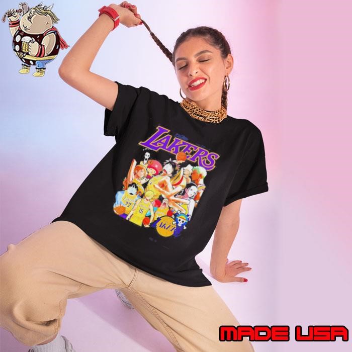 Lakers X One Piece Straw Hat Pirates Member Ladies tee