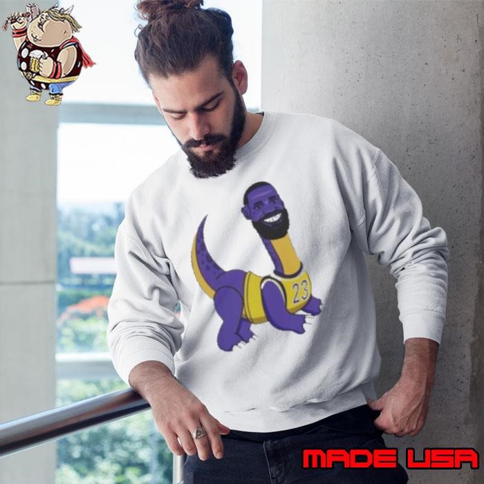 LeBrontosaurus LeBron James Los Angeles Lakers Sweatshirt