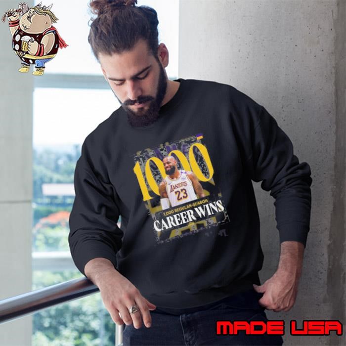 Lebron James From Los Angeles Lakers Reached 1000 Career Wins In The NBA Season Sweatshirt