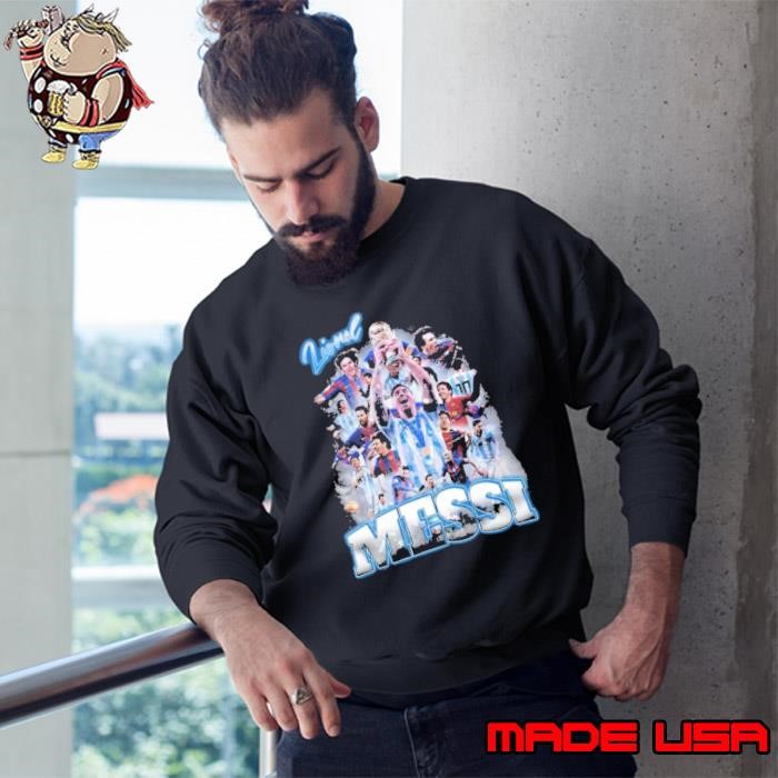 Leo Messi Argentine professional footballer Champions Collage Sweatshirt