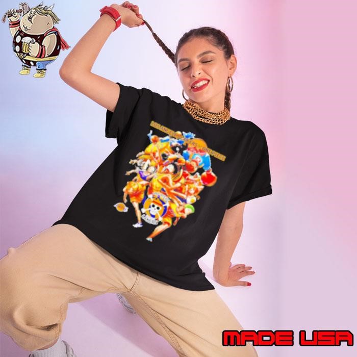 Los Angeles Lakers x One Piece characters Ladies tee