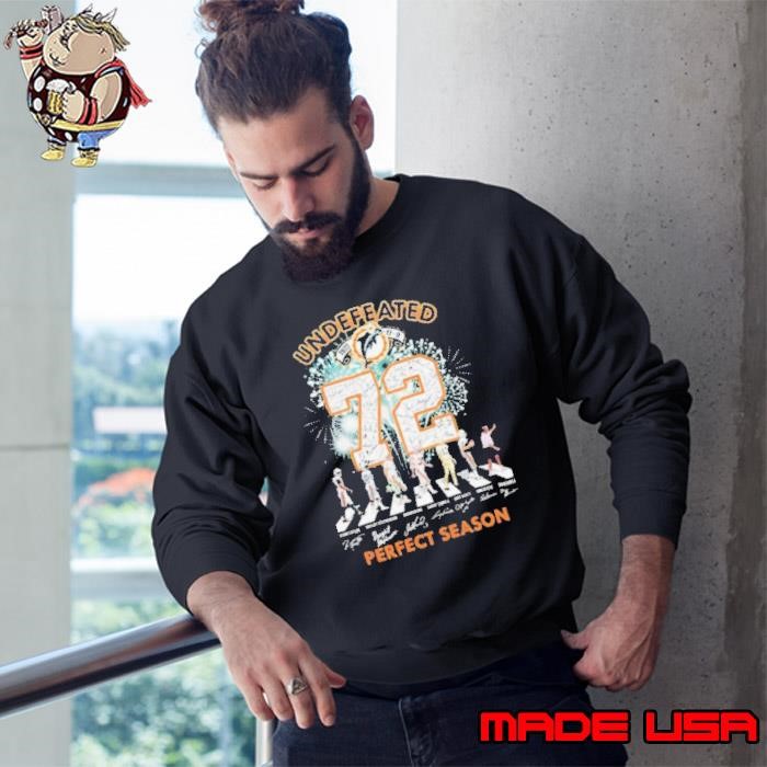 Miami Dolphins Undefeated 1972 72 Perfect Season Signatures shirts Sweatshirt