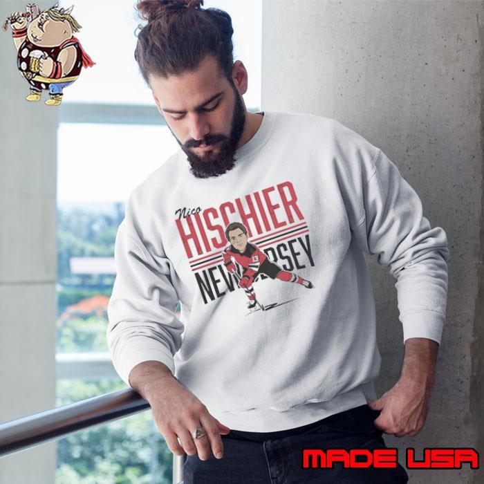 Nico Hischier Center Ice Caricature Swiss professional ice hockey centre and captain Sweatshirt