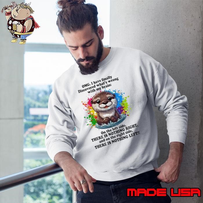 OMG I Have Finally Discovered What's Wrong With My Brain Watercolor Sweatshirt