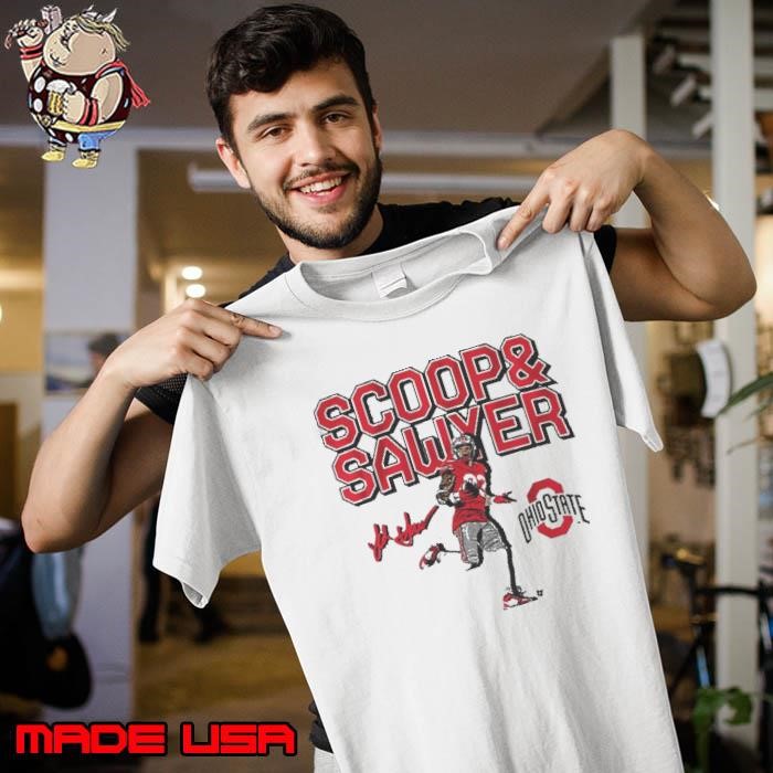 Ohio State Buckeyes Vs Notre Dame Fighting Irish Jack Sawyer Scoop And Score Signature Unisex