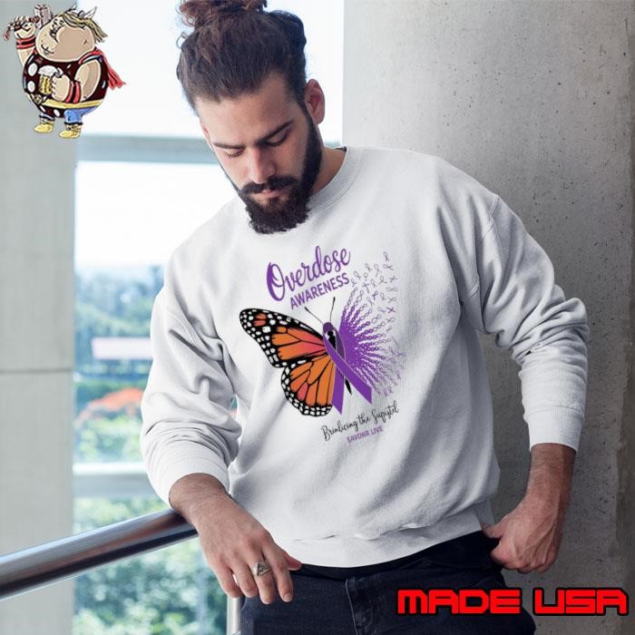 Overdose Awareness Month Breaking Butterfly Sweatshirt
