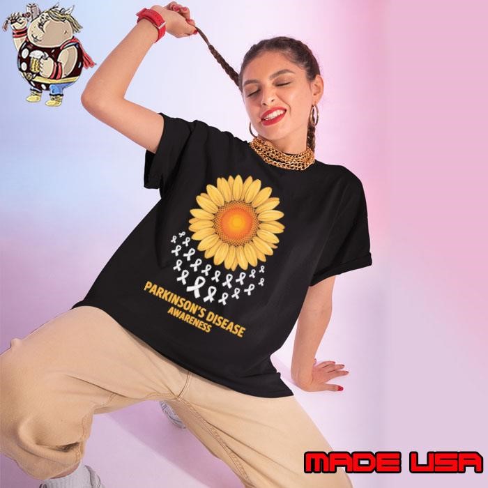 Parkinson's Disease Awareness Sunflower Ladies tee
