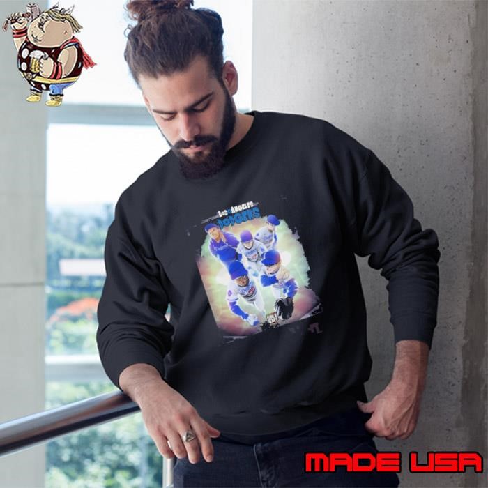 Poster Los Angeles Dodgers BR Walk-Off The Dodgers Title Defense Starts Today In Japan Dragon Ball Super Sweatshirt